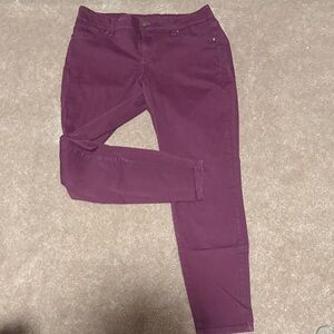 Maurices Plum Skinny Pants